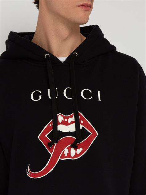 gucci black jumper lips|gucci black face sweater.